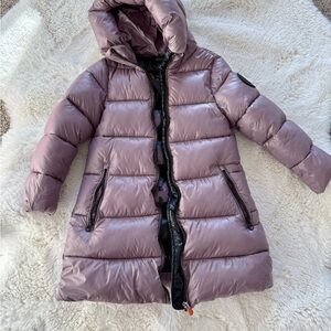 Purple Puffer Coat with Hood Save the Ducks Girls
